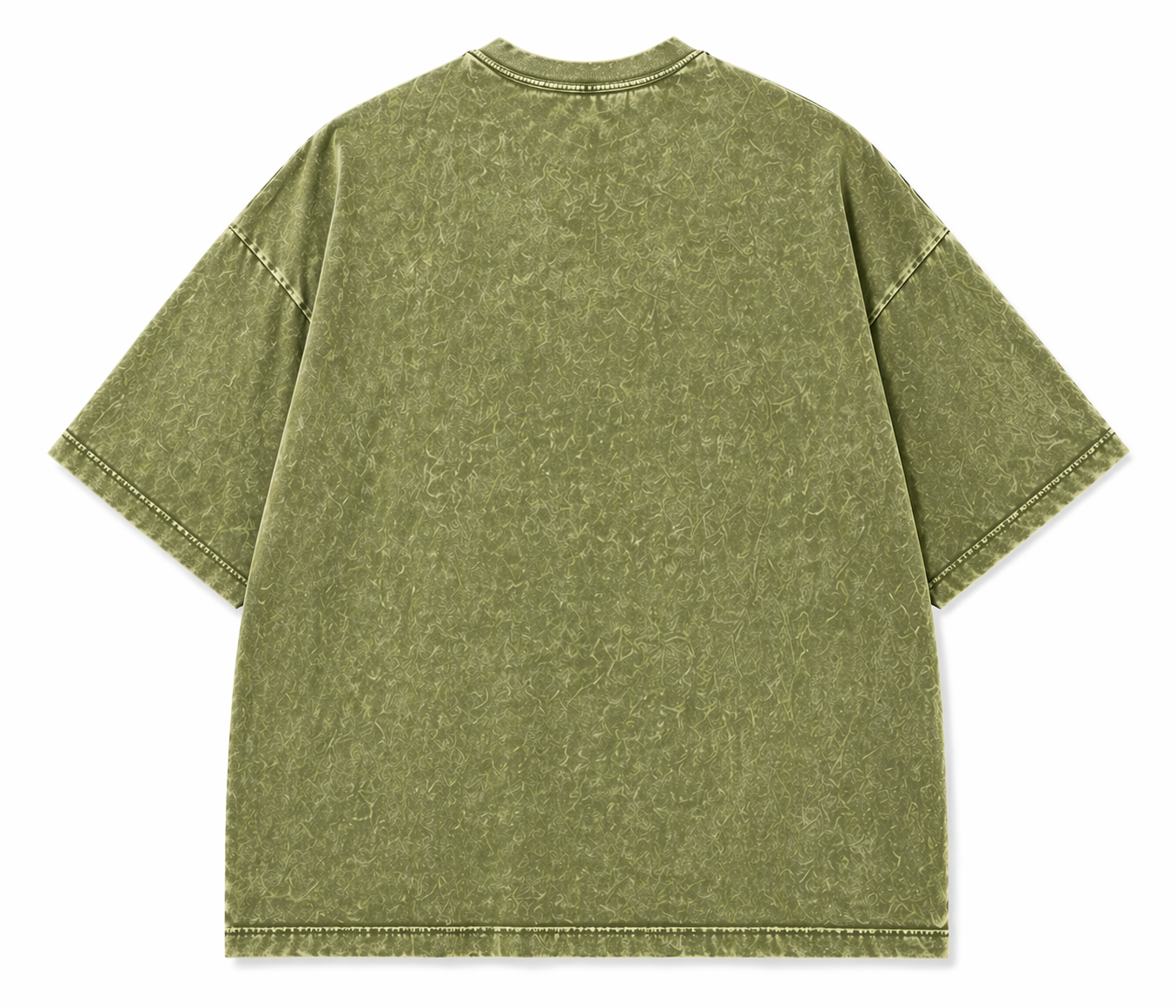 Green t-shirt on a white background