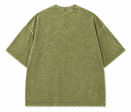 Green t-shirt on a white background