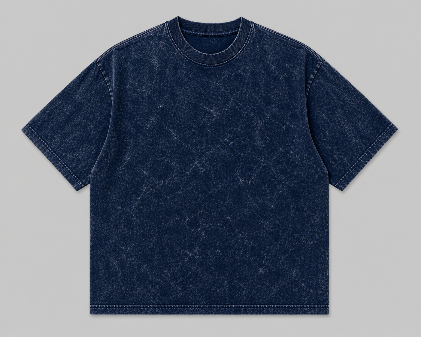 AUREL Premium Acid Wash Oversized T-Shirt Combo (Navy Blue & Red) – 240 GSM Cotton Streetwear | Unisex Drop Shoulder Fit
