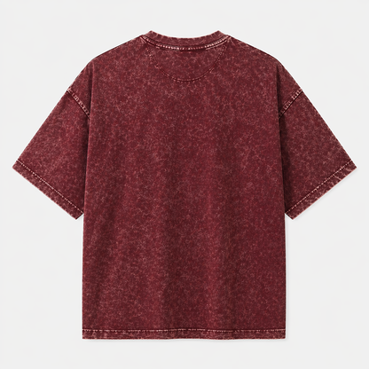 Maroon t-shirt on a white background