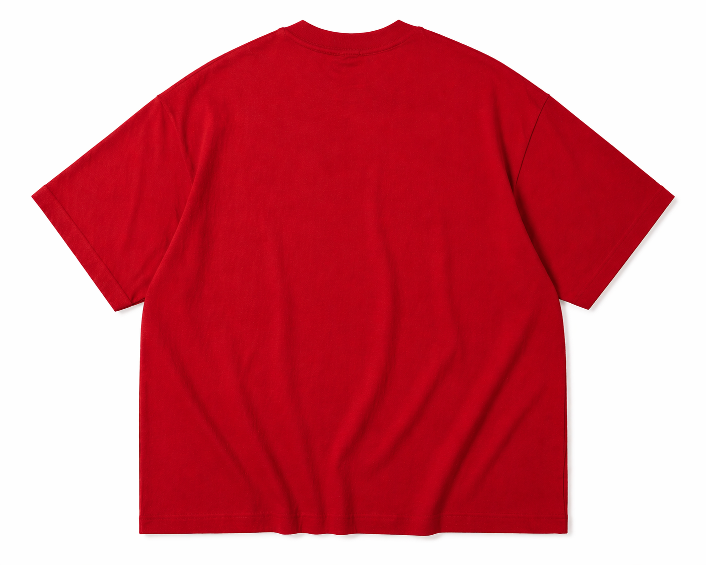 Red t-shirt on a white background