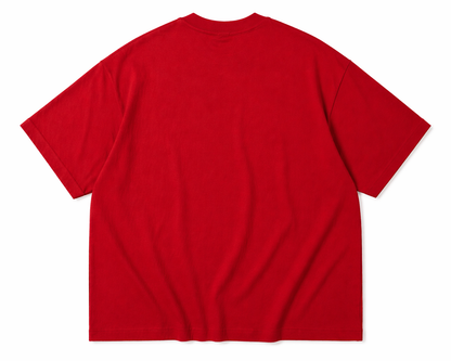Red t-shirt on a white background
